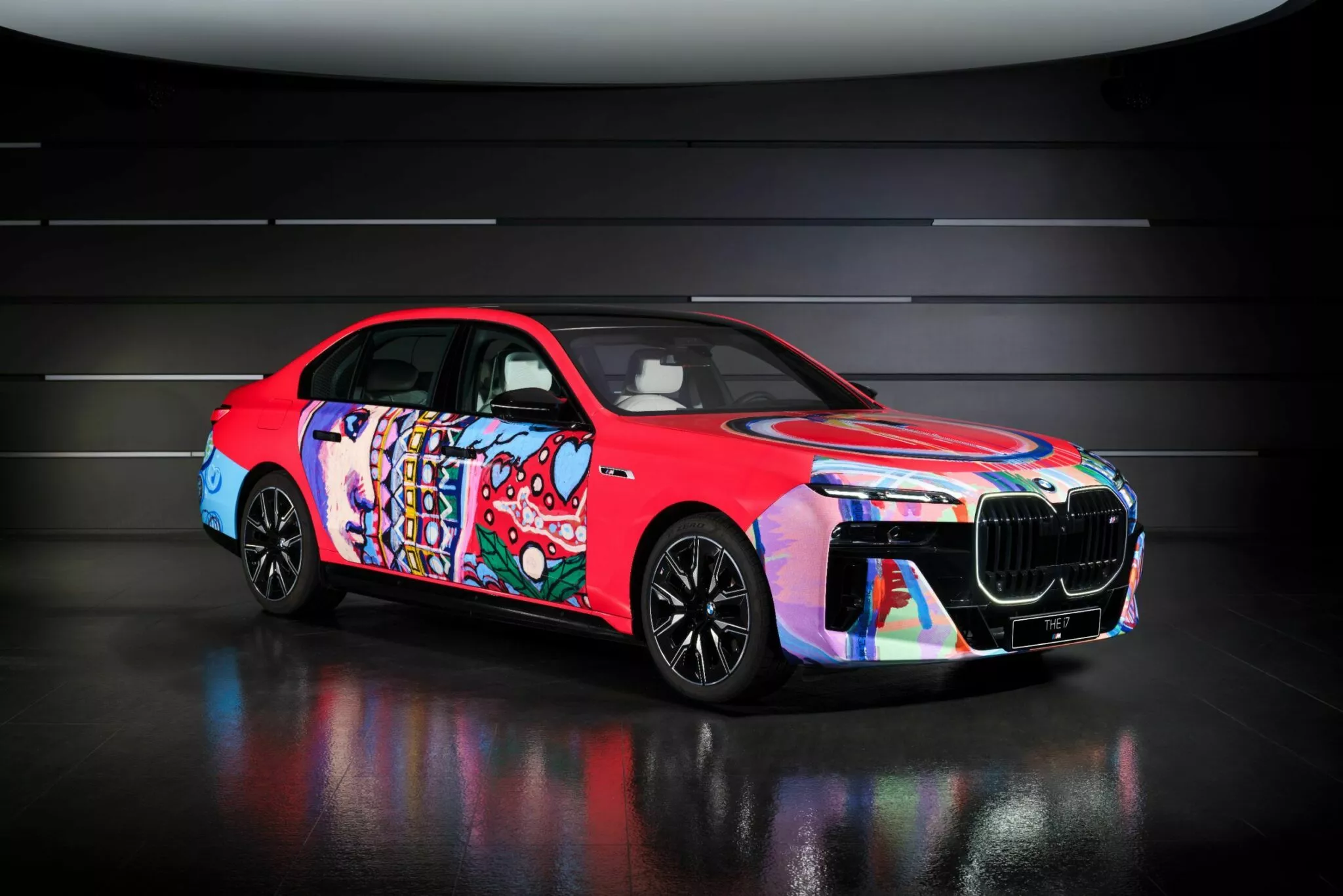 Korean artist transforms BMW i7 into rolling canvas