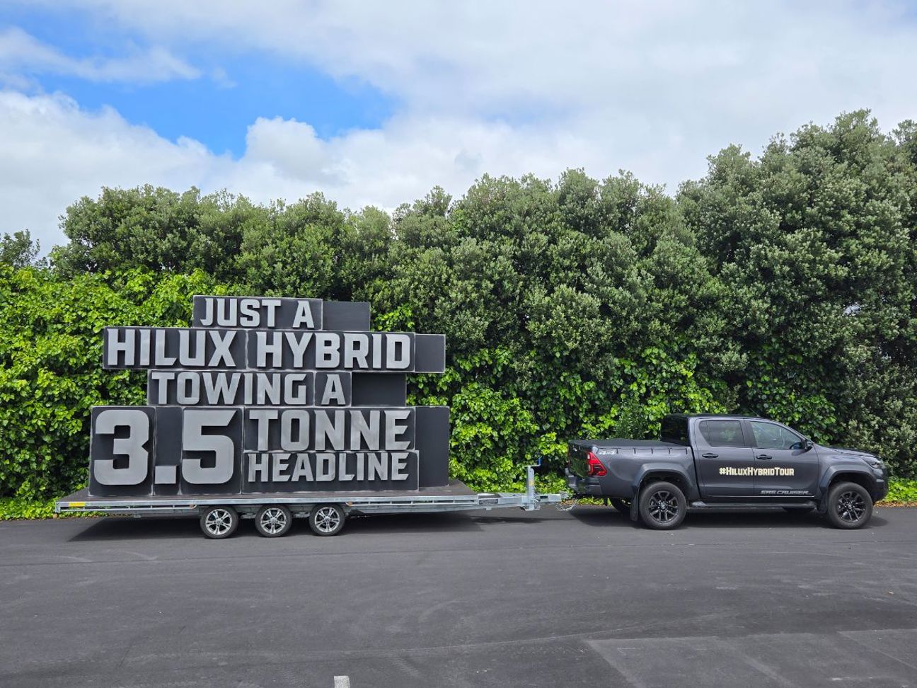 Toyota Hilux Hybrid tow tour.