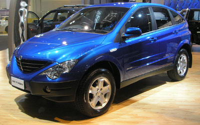 A SSANGYONG ACTYON vehicle