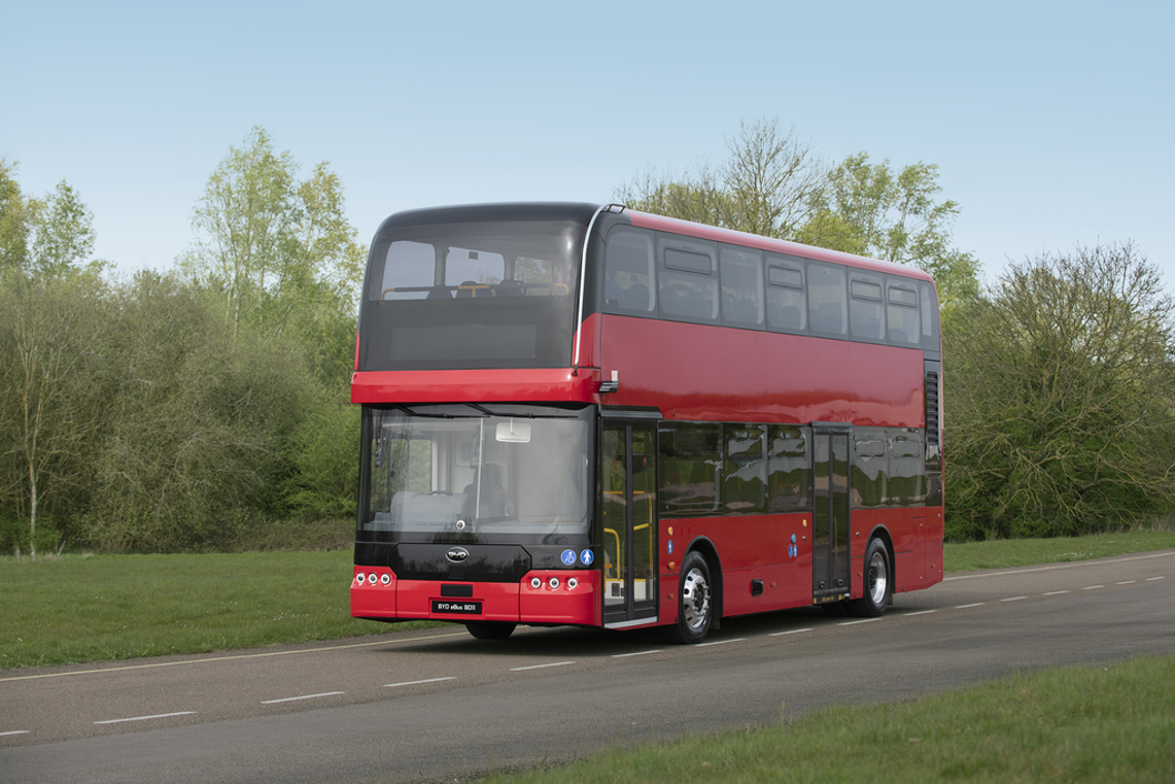 BYD electric bus.