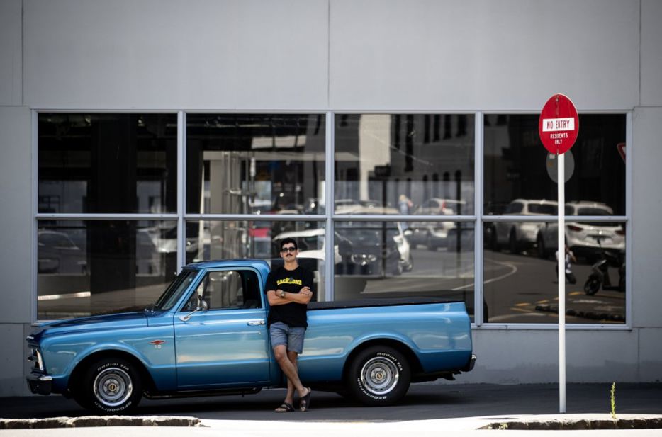 Chris Key and his 1967 Chevrolet C10 ute.