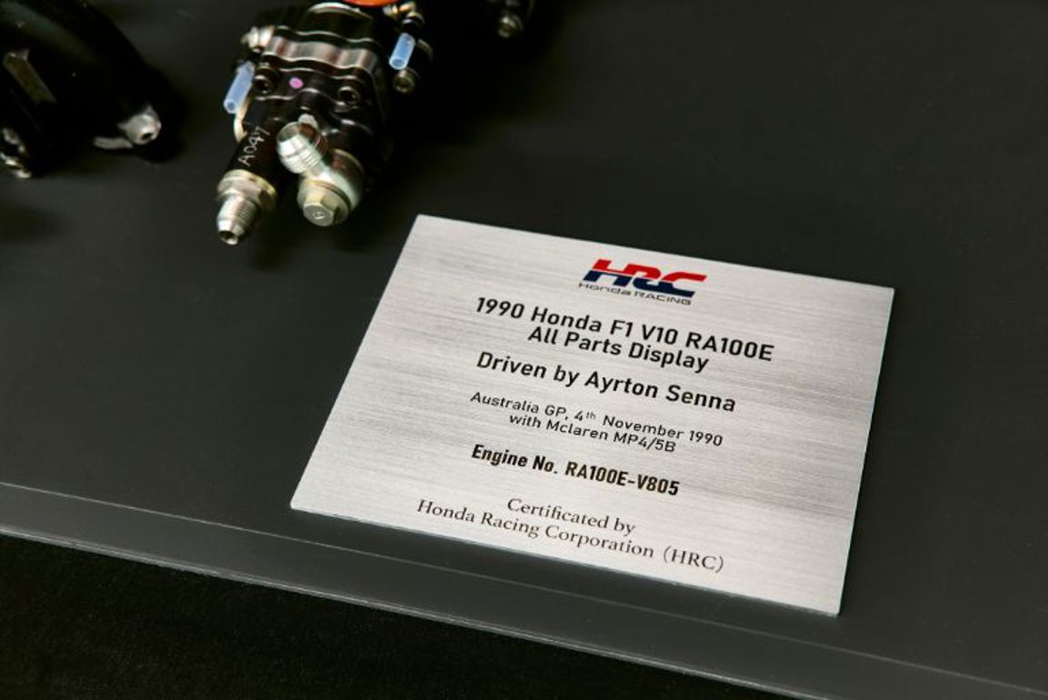 Ayrton Senna's last Honda V10 engine.