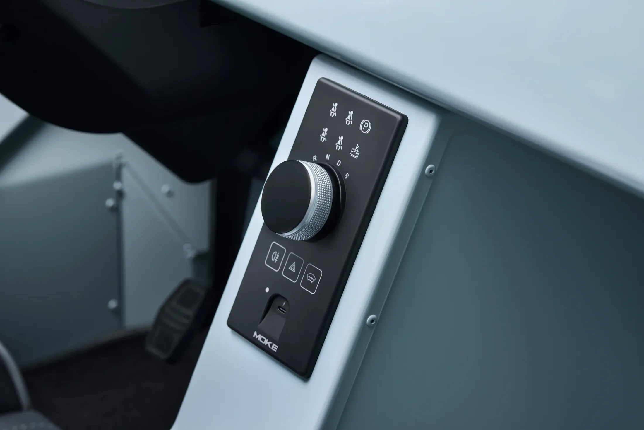 Mk2 rotary drive selector and warning-light controls