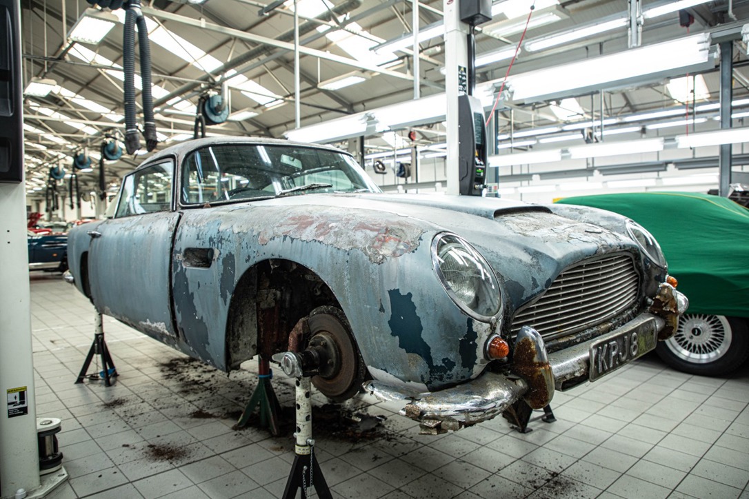 Aston Martin DB5 restored 50 years