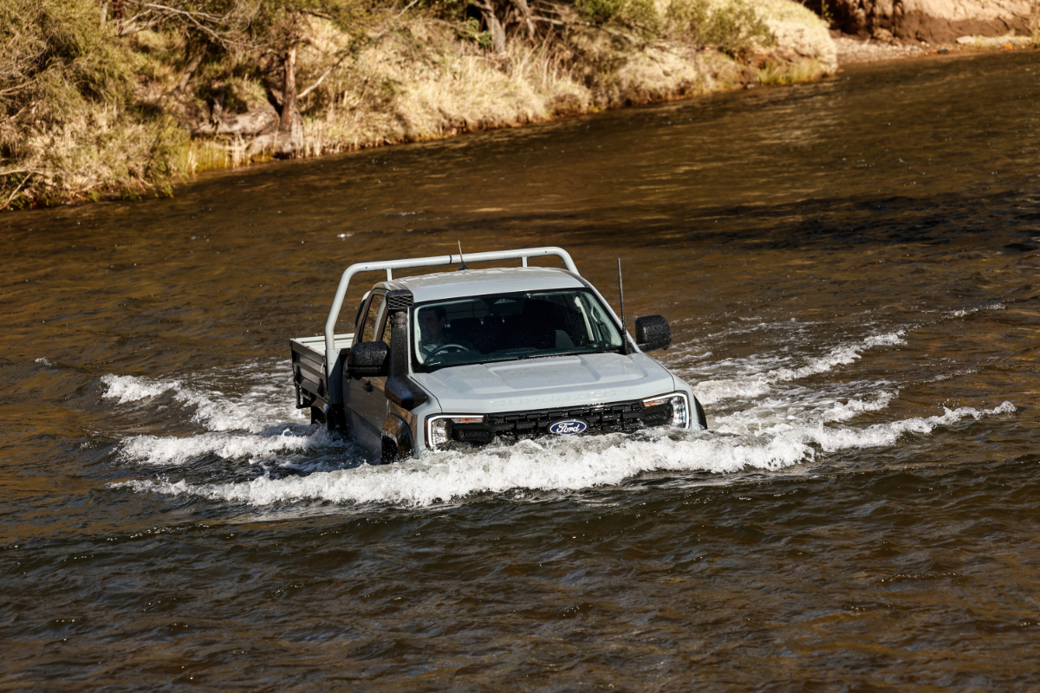 Ford Ranger Super Duty wading tests.