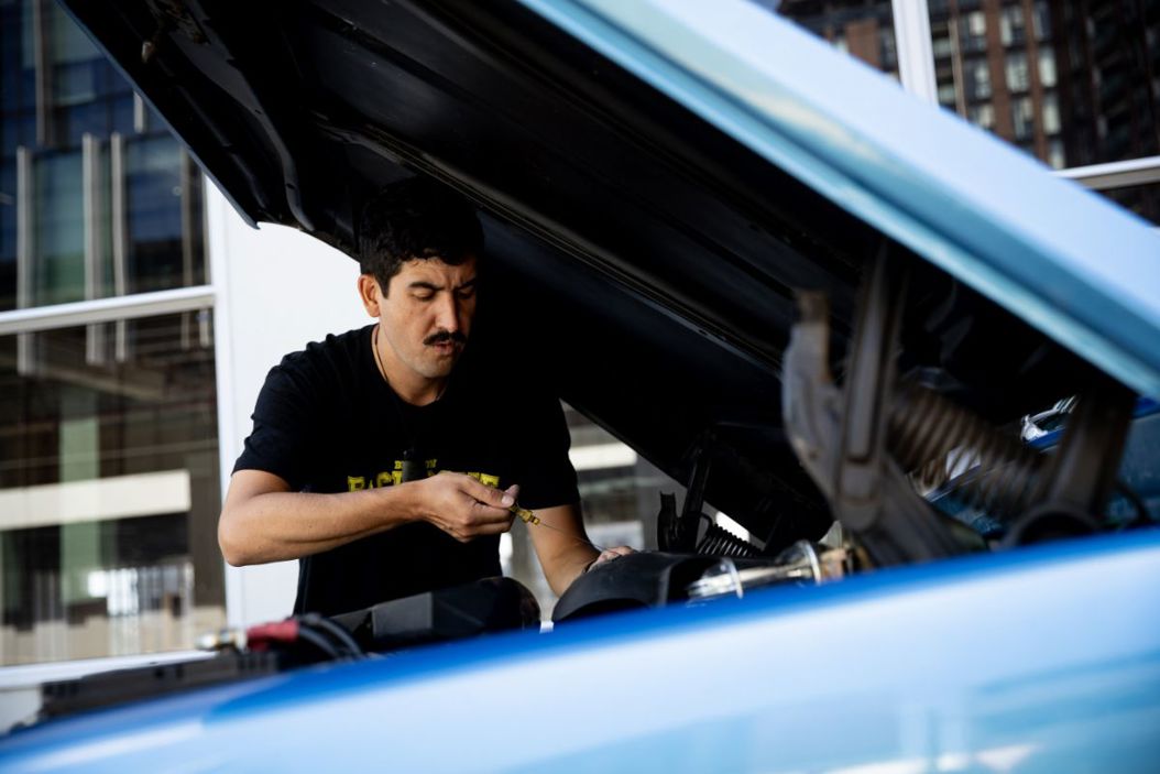 Chris Key and his 1967 Chevrolet C10 ute.