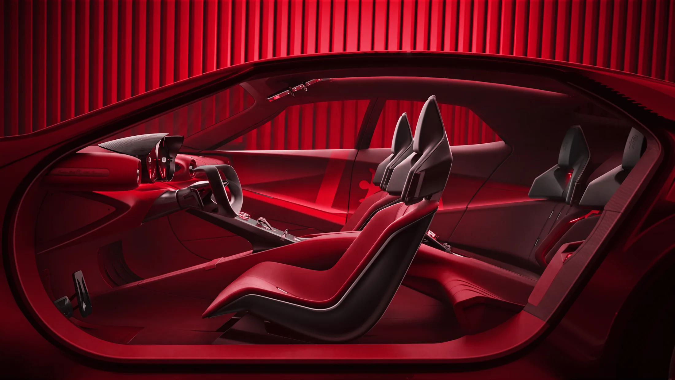 Alfa Romeo Cuorerosso four-seat cabin