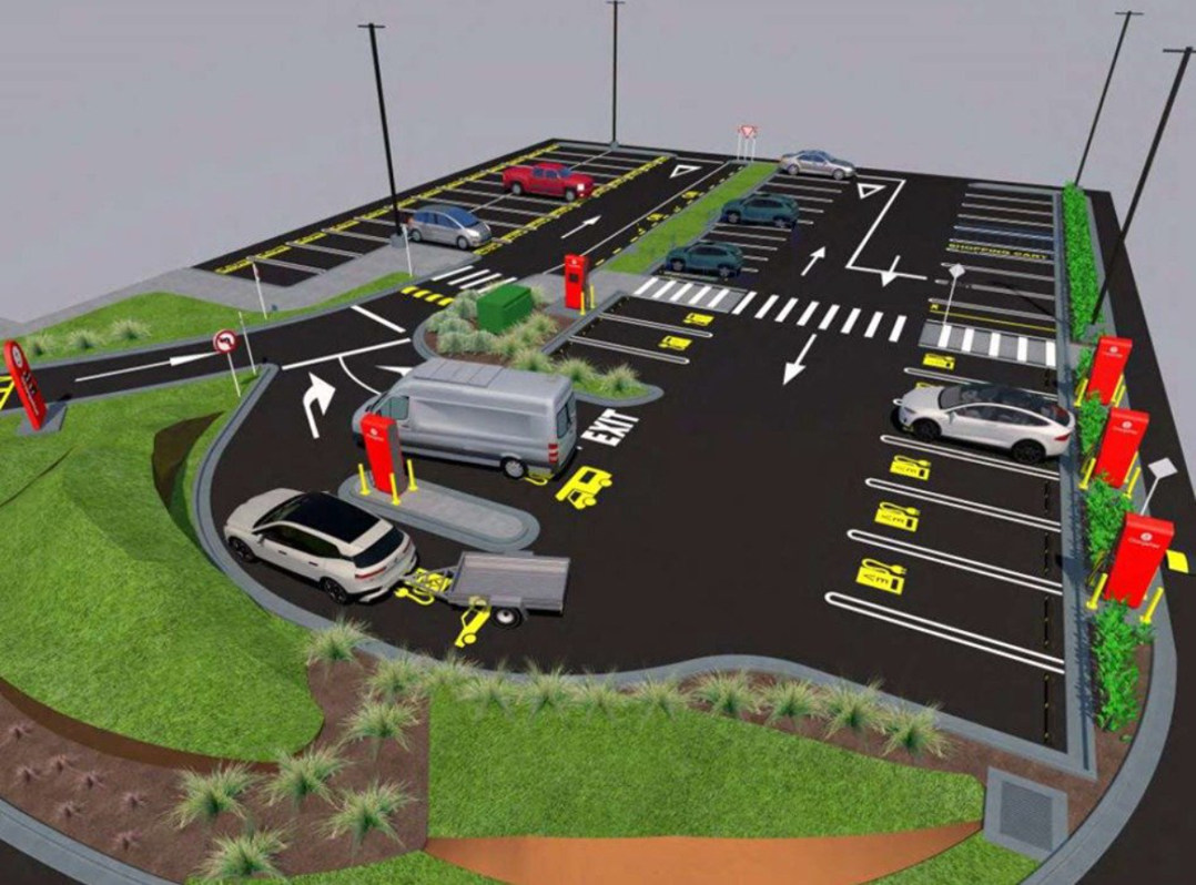 ChargeNet EV hub.