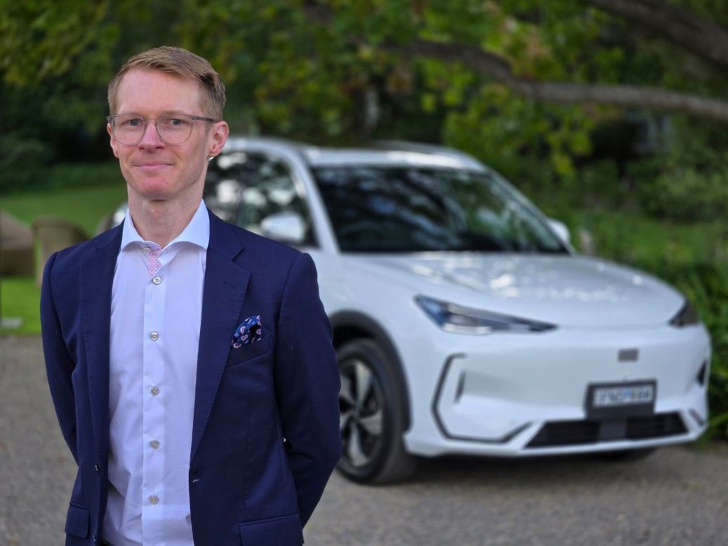 Geely NZ brand manager Jordan Haines.
