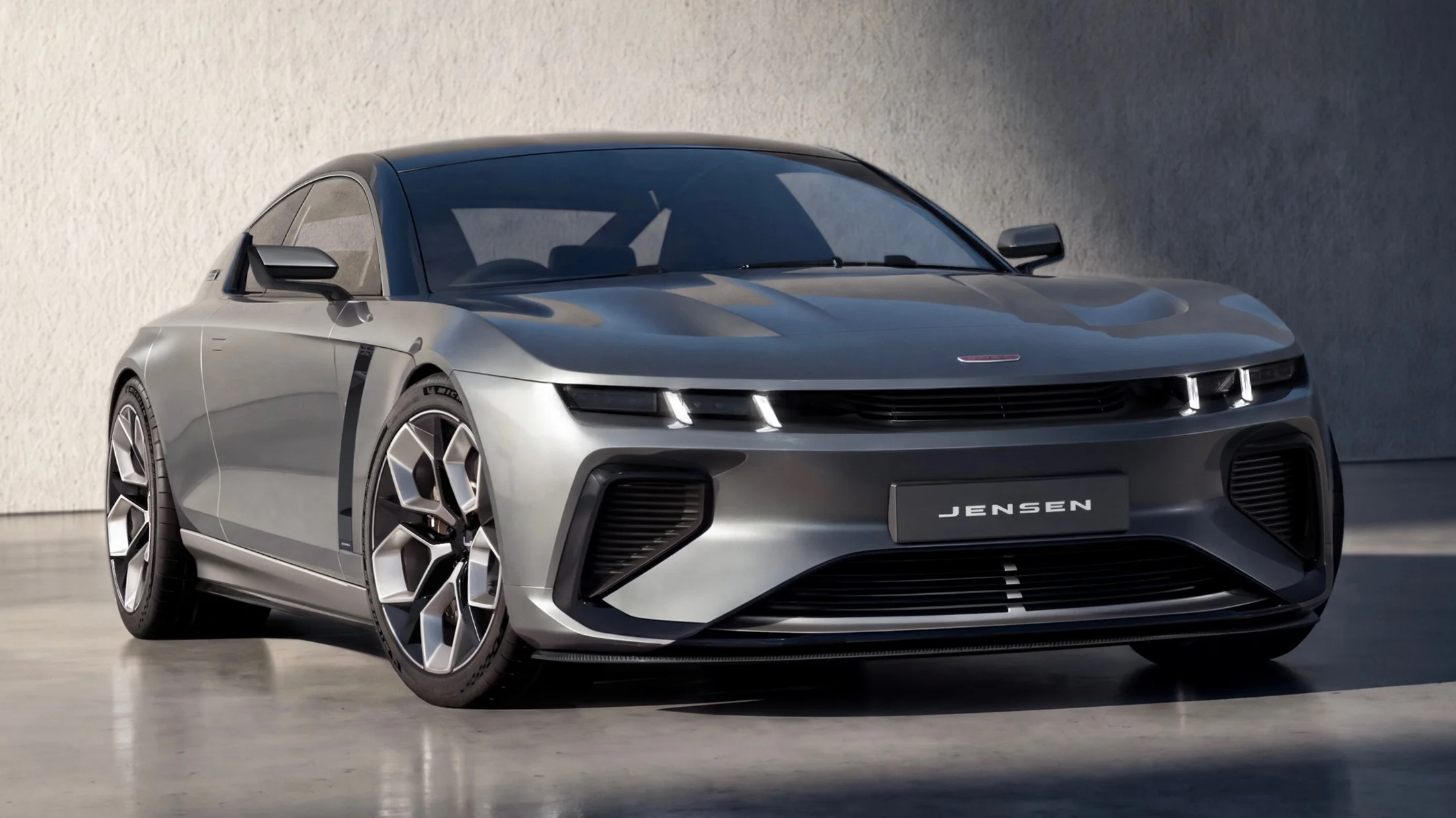 Proposed road-going Jensen GT front design.