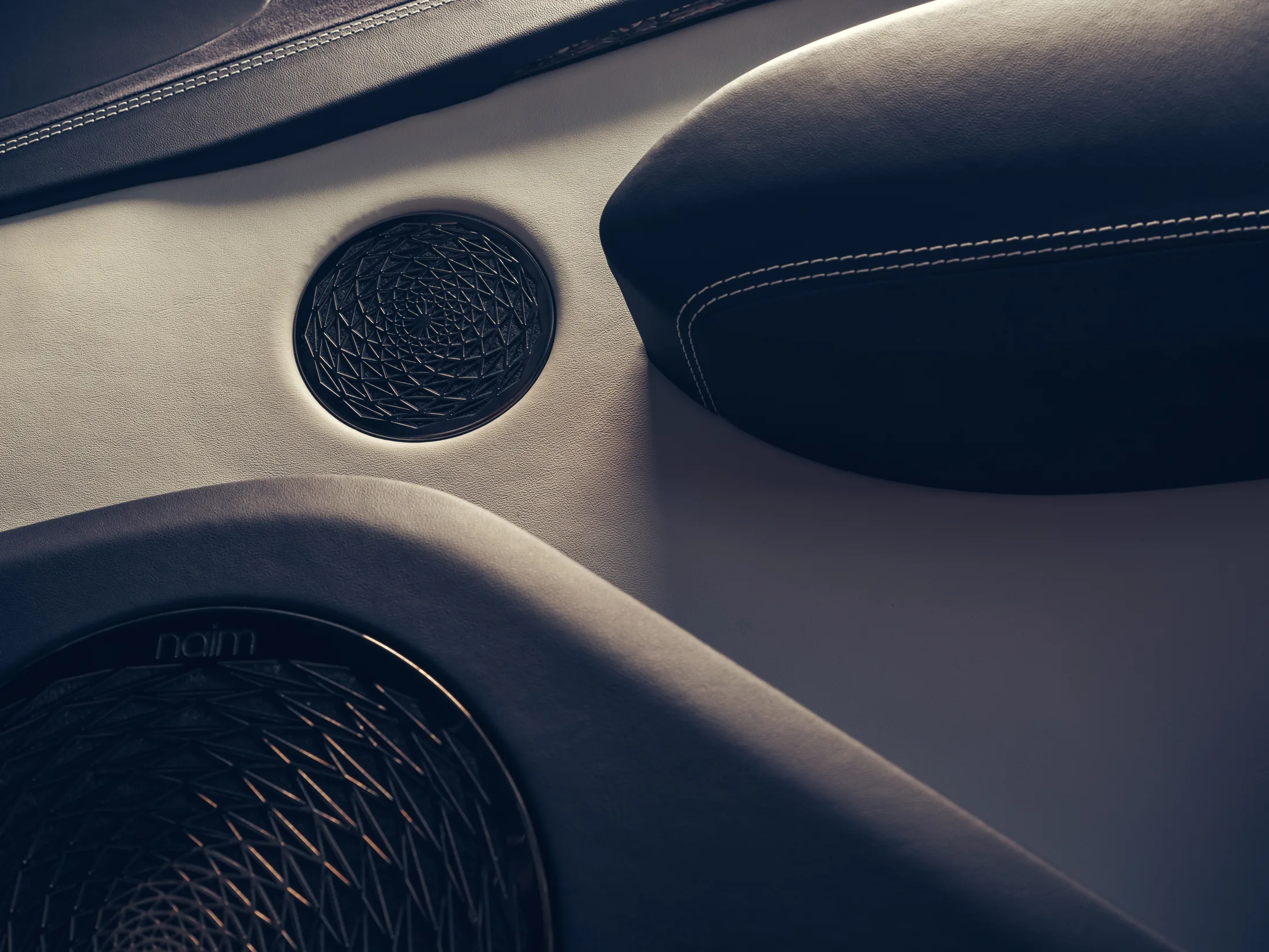 Naim speaker installation in the First Edition cabin.