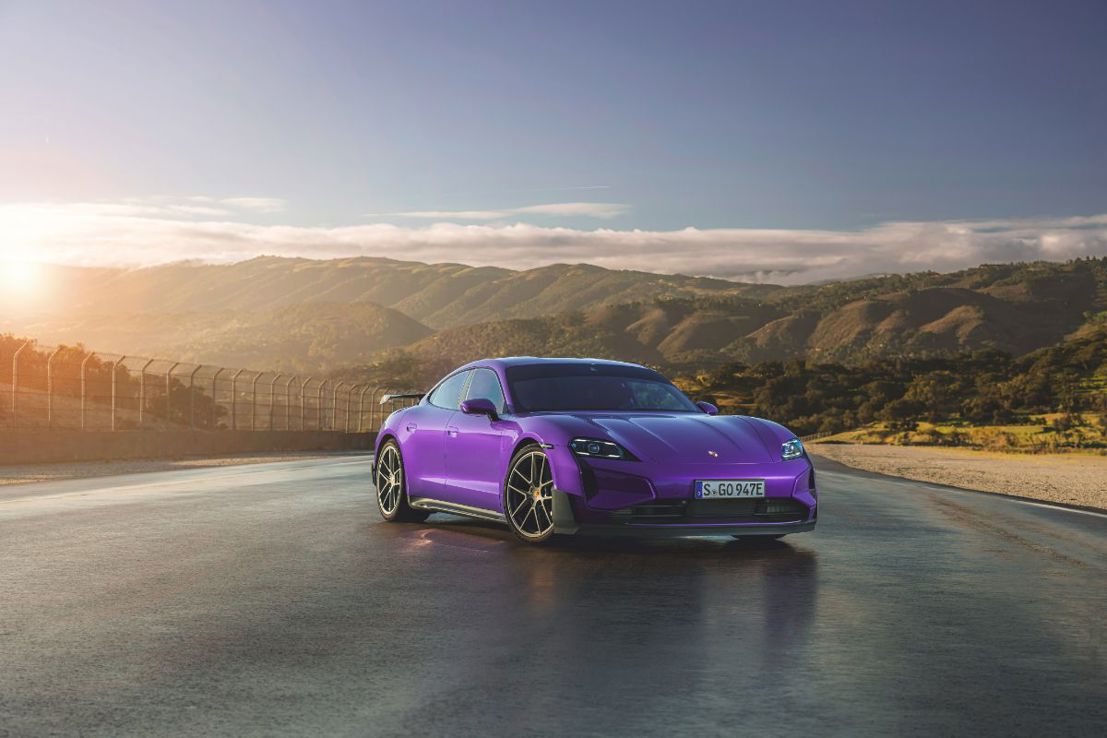 Porsche Taycan Turbo GT with Weissach package.