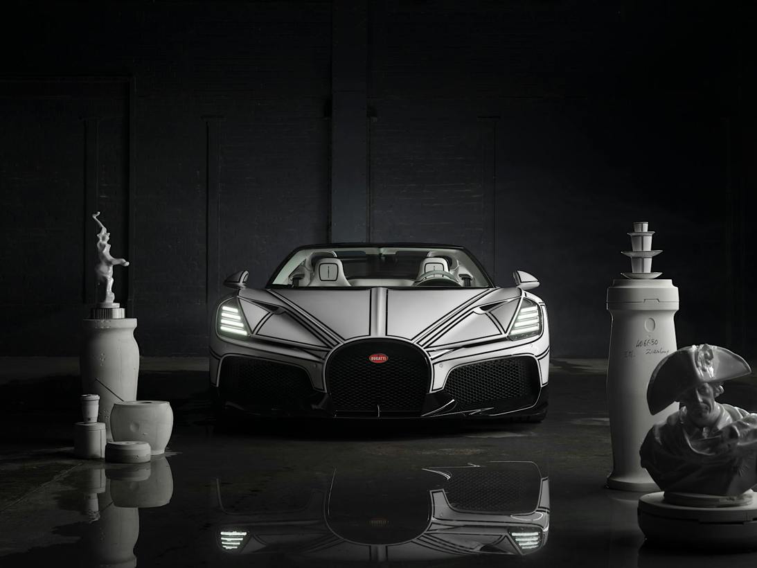 Bugatti W16 Mistral porcelain